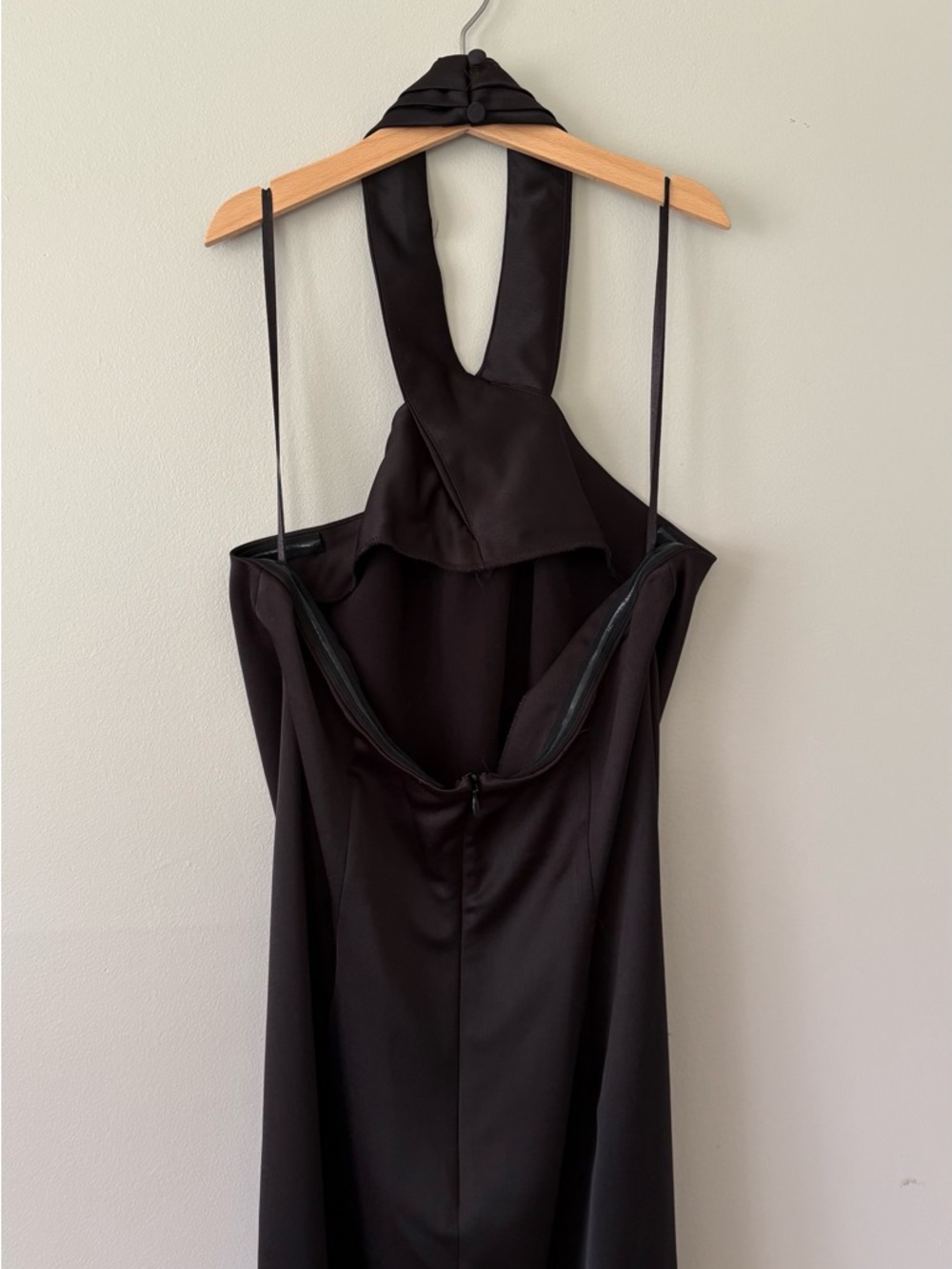 BHLDN Black Halter Twist-Detail Evening Dress - Picture 2 of 3